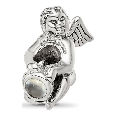 Sterling Silver CZ June Bead