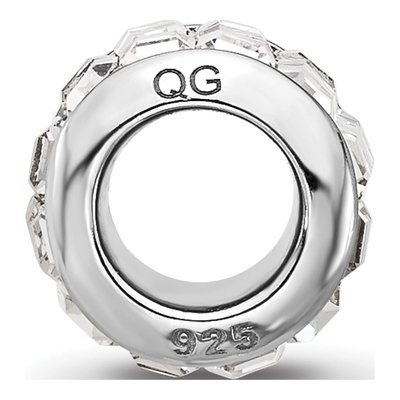 Sterling Silver Crystal Clear Bead – view 3
