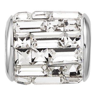 Sterling Silver Crystal Clear Bead – view 4