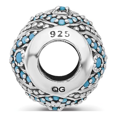 Sterling Silver Crystal Bead – view 3