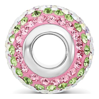 Sterling Silver Crystal Iridecent Bead – view 3