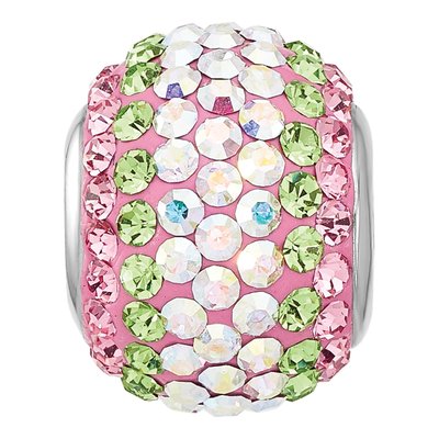 Sterling Silver Crystal Iridecent Bead – view 4