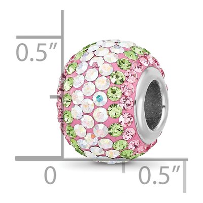 Sterling Silver Crystal Iridecent Bead – view 5