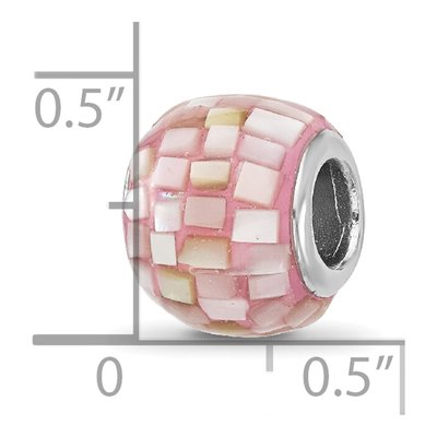 Sterling Silver Mother of Pearl Bead – view 5