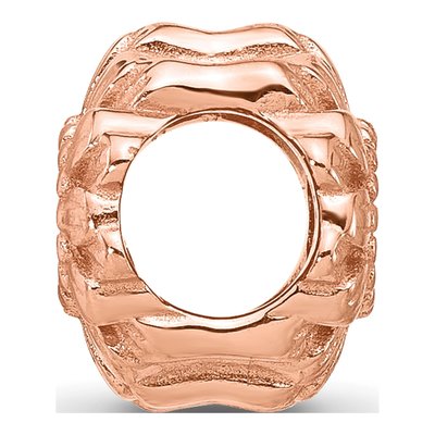 Rose Gold-Plated Sterling Silver Daisy Bead – view 3