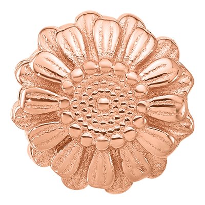 Rose Gold-Plated Sterling Silver Daisy Bead – view 5