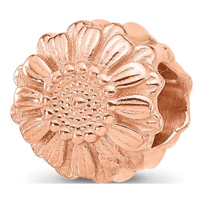Rose Gold-Plated Sterling Silver Daisy Bead