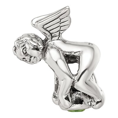 Sterling Silver CZ August Bead – view 6