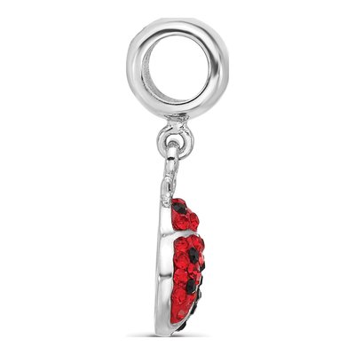 Sterling Silver Crystal Bug Bead – view 3