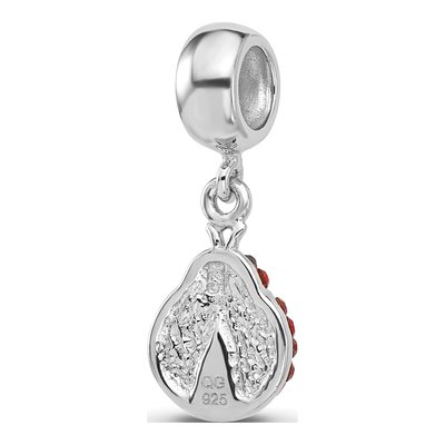 Sterling Silver Crystal Bug Bead – view 6