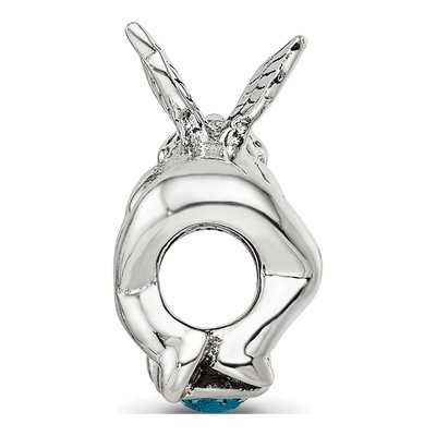 Sterling Silver CZ December Bead – view 4