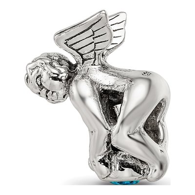 Sterling Silver CZ December Bead – view 8