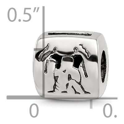 Sterling Silver Gemini Zodiac Bead – view 6