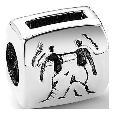 Sterling Silver Gemini Zodiac Bead – view 7