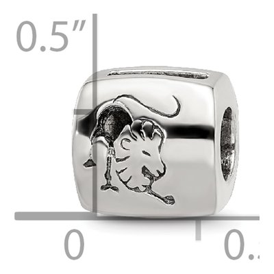 Sterling Silver Leo Zodiac Bead – view 6