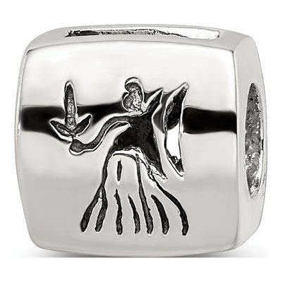 Sterling Silver Virgo Zodiac Bead