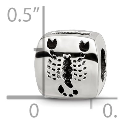 Sterling Silver Scorpio Zodiac Bead – view 6