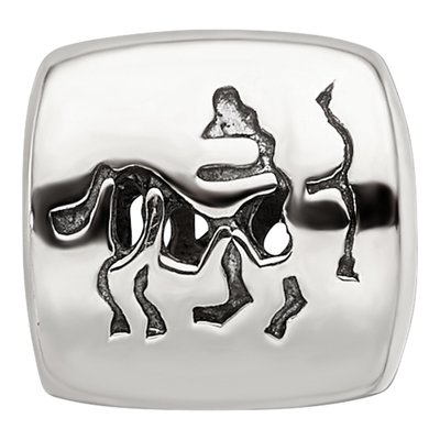 Sterling Silver Sagittarius Zodiac Bead – view 5