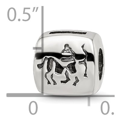 Sterling Silver Sagittarius Zodiac Bead – view 6