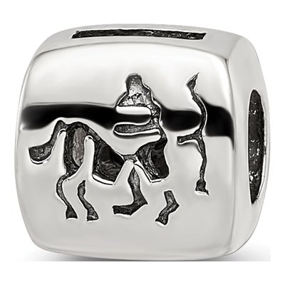 Sterling Silver Sagittarius Zodiac Bead