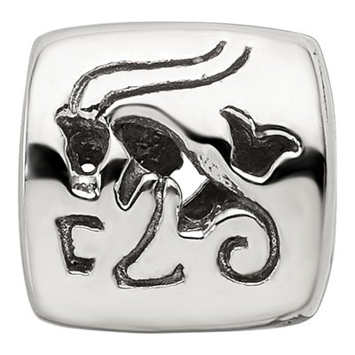 Sterling Silver Capricorn Zodiac Bead – view 5
