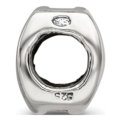 Sterling Silver Aquarius Zodiac Bead – view 4