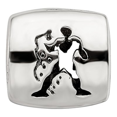 Sterling Silver Aquarius Zodiac Bead – view 5