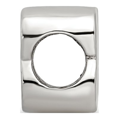 Sterling Silver Letter B Bead – view 4