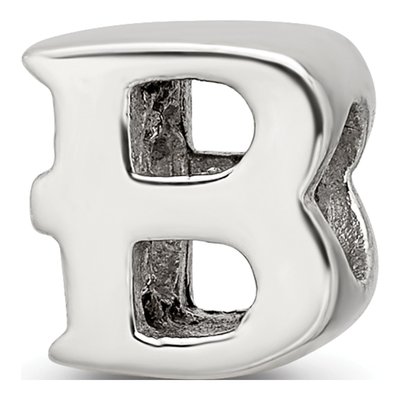 Sterling Silver Letter B Bead