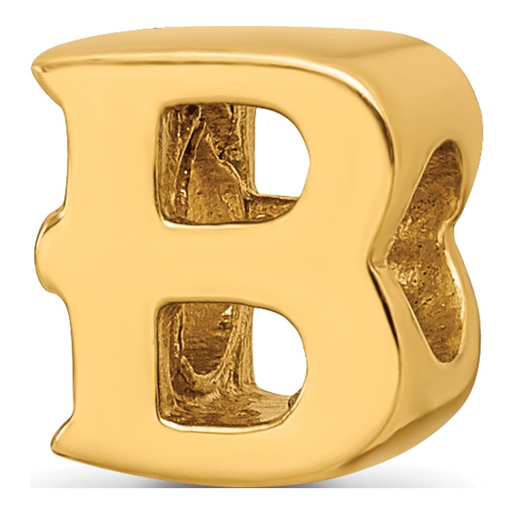 Sterling Silver Letter B Bead