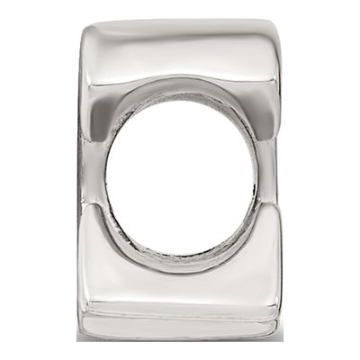 Sterling Silver Letter C Bead – view 4