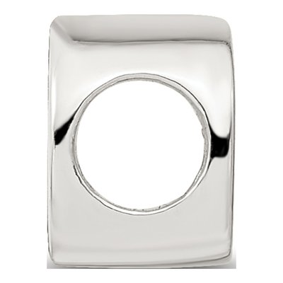 Sterling Silver Letter D Bead – view 4