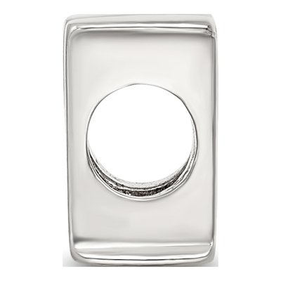 Sterling Silver Letter H Bead – view 4