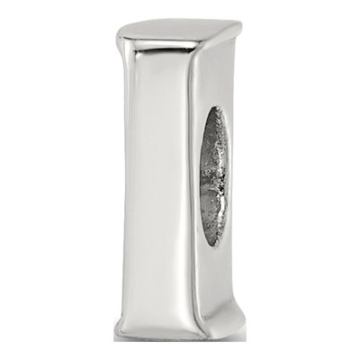 Sterling Silver Letter I Bead