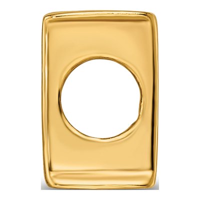 Gold-Plated Sterling Silver Letter I Bead – view 4