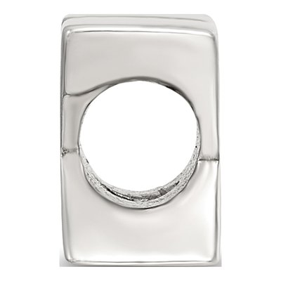 Sterling Silver Letter K Bead – view 4