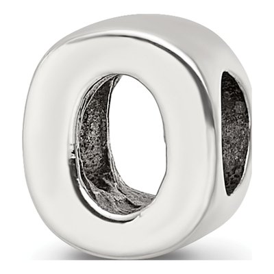 Sterling Silver Letter O Bead
