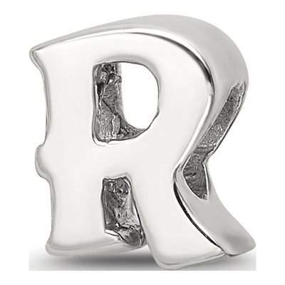 Sterling Silver Letter R Bead