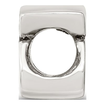 Sterling Silver Letter S Bead – view 4