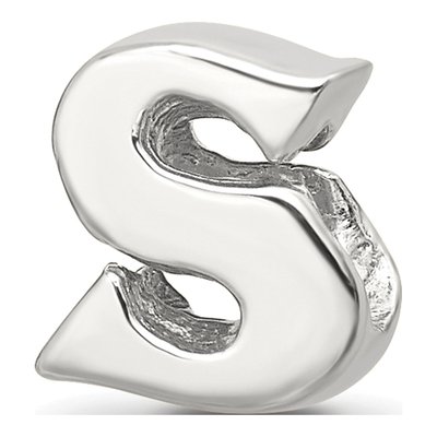 Sterling Silver Letter S Bead