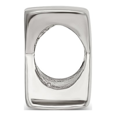 Sterling Silver Letter X Bead – view 4