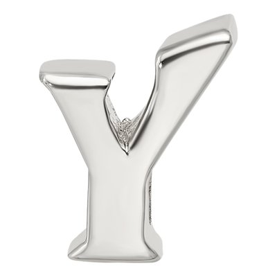 Sterling Silver Letter Y Bead – view 5