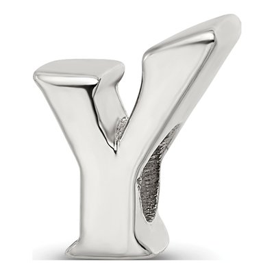 Sterling Silver Letter Y Bead
