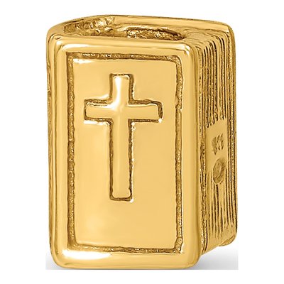 Gold-Plated Sterling Silver Bible Bead
