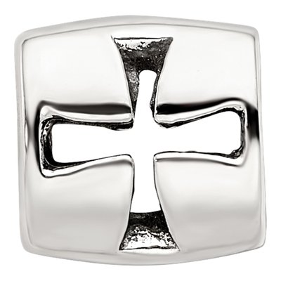 Sterling Silver Maltese Cross Bead – view 5
