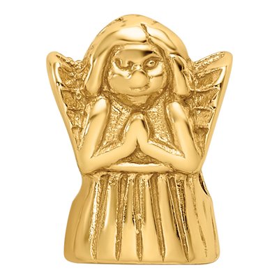 Gold-Plated Sterling Silver Praying Angel Bead – view 5