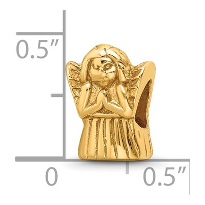 Gold-Plated Sterling Silver Praying Angel Bead – view 7