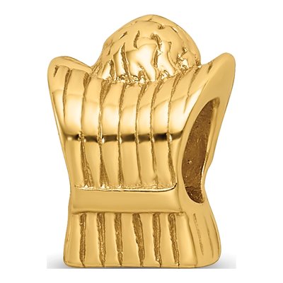 Gold-Plated Sterling Silver Praying Angel Bead – view 8