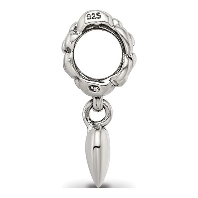 Sterling Silver Heart Dangle Bead – view 4