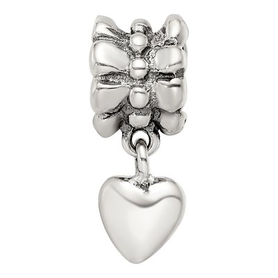 Sterling Silver Heart Dangle Bead – view 6